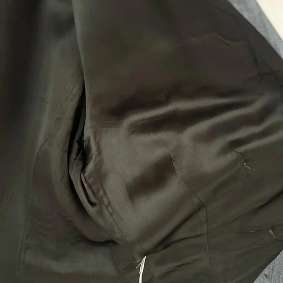 Banana Republic Women's Gray Collared Double Breasted Blazer Coat Jacket Size 14 - Picture 5 of 8